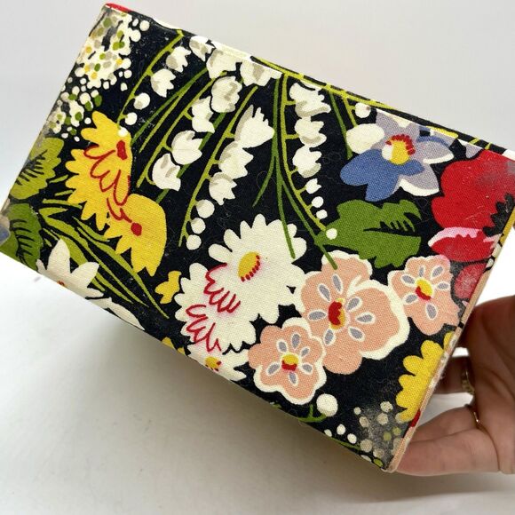 Vera Bradley Poppy Fields Recipe Box Trinket Jewelry Storage Gift Retired - Picture 7 of 9